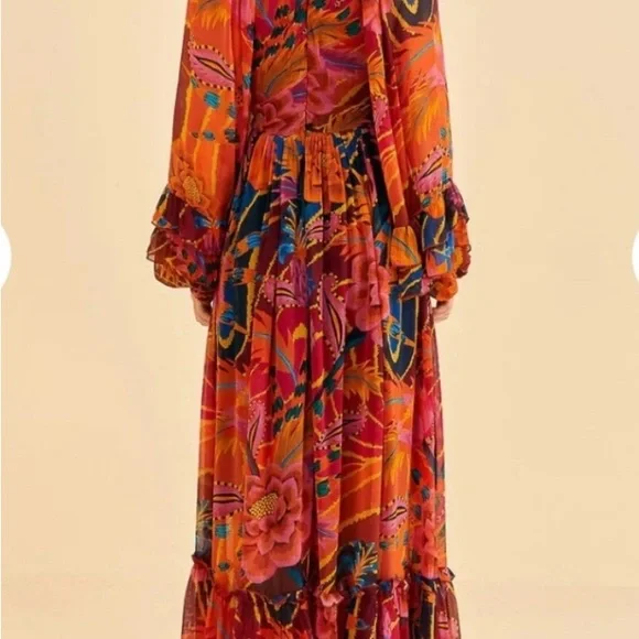 FARM Rio Vibrant Floral Maxi Dress - Picture 5 of 6